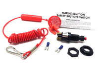 Marine kill switch with lanyard to maintain safe boat operation 18-1807 18-1808
