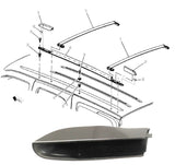 1x Luggage Carrier Side Rail Cover Front Right 2010-2014 Cadillac Escalade Tahoe Yukon