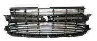 Front Grille Bright Chrome 2021-2023 Chevrolet Suburban Tahoe LS LT RST Premier