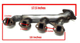 Ford V8 5.0L Shorty Style 2 Bolt Flange Exhaust Manifold 1990-1996 Ford F150