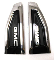 GMC Bright Chrome Front Passenger & Driver Side Fender Ornamentation Vent Yukon