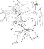 84719442 Galvano Front Right Side Fender Ornamentation Vent 2021-23 GMC Yukon