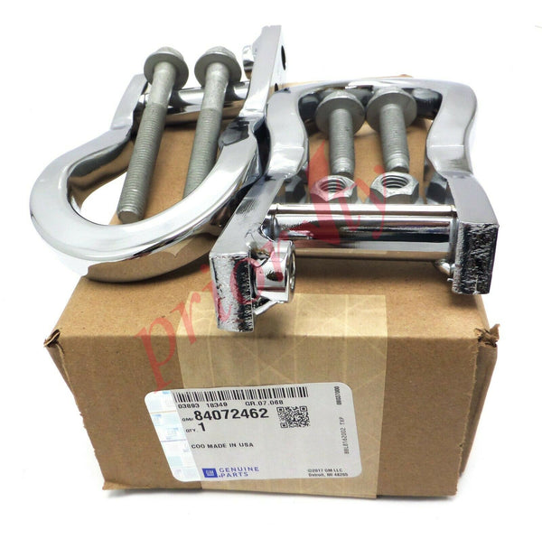 84072462 OEM Front Recovery Hooks Chrome 2007-18 Chevy Silverado GMC Sierra 1500