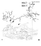 84956403 Front Right Brake Hose Line Escalade Suburban Silverado Sierra Yukon