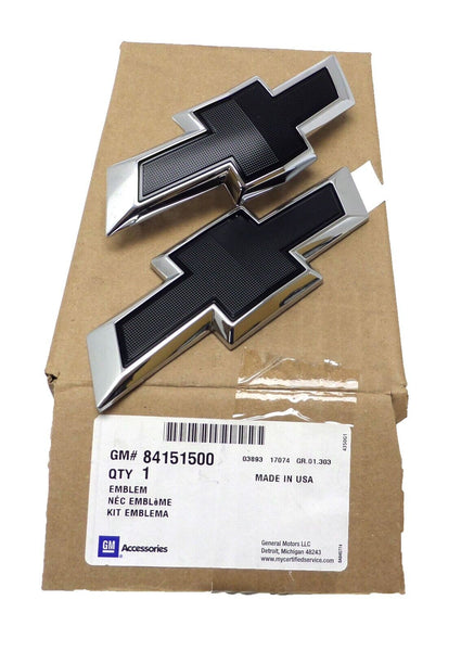 84151500 Front and Rear Emblem Bowtie Black 2017-2018 Chevrolet Cruze Hatchback