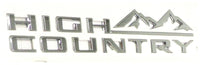 High Country 3D Emblem Fender Chrome  Chevrolet Silverado 1500 GMC Sierra 1500