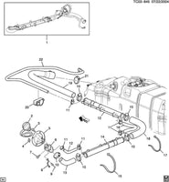 OEM GM Fuel Tank Filler Hoses 2014-19 Chevrolet Silverado GMC Sierra 2500HD 6.0L