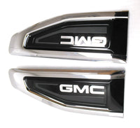 GMC Bright Chrome Front Passenger & Driver Side Fender Ornamentation Vent Yukon