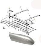 1x Luggage Carrier Side Rail Cover Rear LH 2010-14 Cadillac Escalade Tahoe Yukon