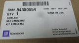 84380554 OEM Factory Black and Chrome Emblem Front or Rear 2015-2019 GMC Canyon