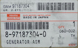 97187304 New NOS Alternator for 1998-1999 Isuzu Trooper Acura SLX 3.5L V6