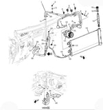 84478461 Air Condition Compressor Condenser Hose Chevrolet Silverado GMC Sierra