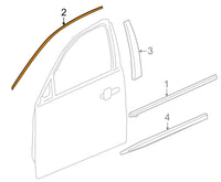 13276052 Left Driver Side Front Door Reveal Molding Chrome 2012-2016 Buick Regal