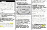 Automatic Transfer Case Two-Speed Switch & Ride Control Switch Cadillac Escalade