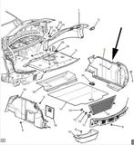 84333493 Trim Assembly Rear Compartment Side Black Diamon 2013-2019 Cadillac XTS