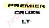 42656798 Rear Nameplate 3D Emblem Gloss Black 2019 Chevrolet Cruze Premier LT