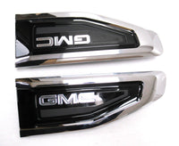 GMC Bright Chrome Front Passenger & Driver Side Fender Ornamentation Vent Yukon