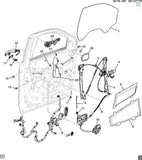 85128347 Front Left Side Door Window Motor and Regulator Cadillac Chevrolet GMC