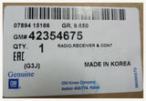 Radio Receiver Module AM/FM Stereo Disc Mp3 2014-17 Chevrolet CRUZE