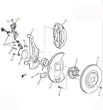 84638590 Wheel Speed Sensor Right Side 2021-2023 Escalade Suburban Tahoe Yukon