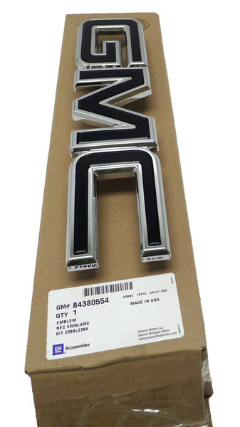 84380554 OEM Factory Black and Chrome Emblem Front or Rear 2015-2019 GMC Canyon