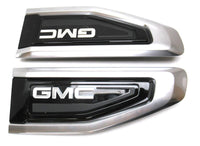 GMC Bright Galvano Front Passenger & Driver Side Fender Ornamentation Vent Yukon