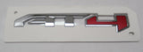 AT4 Chrome Rear Tailgate Door Emblems 3D Badge 2021-2024 GMC Canyon Sierra Yukon