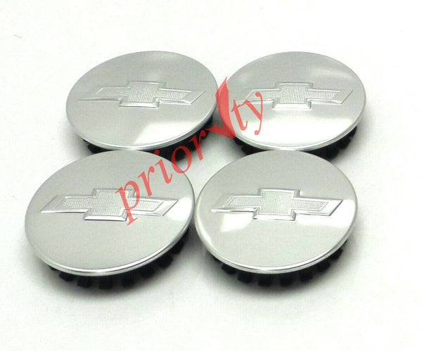 84339342 Center Cap Silver with Bowtie Logo Set 2016-2020 Chevrolet Colorado