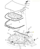 22986409 Front Left Driver Side Hood Hinge for 2014-2016 Buick LaCrosse