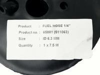 Roll Fuel Hose Line 1/4" x 7.5M 65001 (511063) ID 6.3mm  Length 7.5m