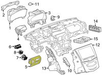 Headlight Dimmer Switch 2014-2018 Cadillac CTS 2014-18 Corvette