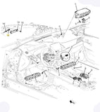 13525287 Airbag Side Impact Sensor Front, Roof Side Buick Cadillac Chevrolet GMC