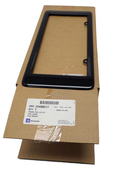 2005-2013 Chevrolet Corvette License Plate Holder Frame Black Bracket 12499517