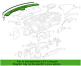 23315109 OEM Defroster Grille Trim Cover Black 2015-2020 Cadillac Escalade