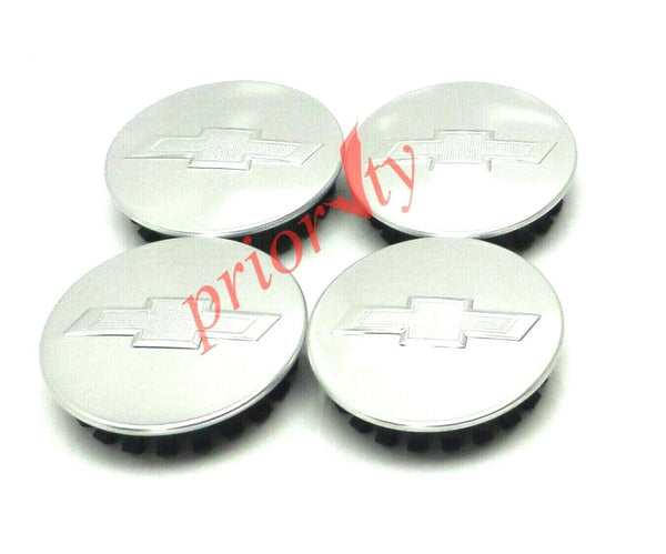 84339342 Center Cap Silver with Bowtie Logo Set 2018 Chevrolet Colorado 58mm