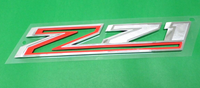Chevrolet Silverado Colorado Tahoe Fender z71 Emblem Red White See Through Back