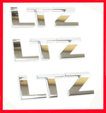 Adhesive Emblem Chrome 3 LTZ Letters Chevrolet Silverado Suburban Tahoe Malibu