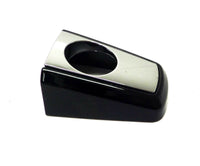 Left Hand Front Door Handle Bezel with Keyhole Painted Gloss Black Metallic