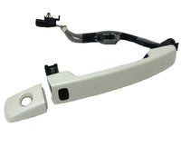 Front Exterior White Door Handle with Passive Entry Sensor for Nissan Altima