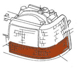 55054581AB Park Turn Signal Lamp Driver Side 1993-1998 Jeep Grand Cherokee