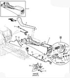 22968403 Brownstone Right Side Front Floor Console Side Trim Panel Cadillac ATS