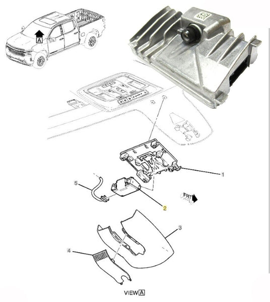 Lane Assist Camera w/ Pre-Crash Super Cruise Chevrolet Silverado GMC Sierra 1500